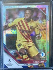 Ansu Fati [Starball] Soccer Cards 2021 Topps UEFA Champions League 1st Edition Prices