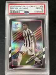 Weston McKennie [Neon Green] Soccer Cards 2020 Topps Chrome UEFA Champions League Prices