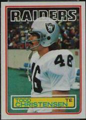 Todd Christensen Football Cards 1983 Topps Prices