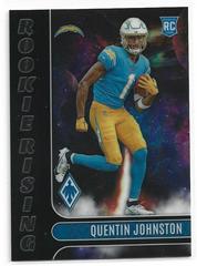 Quentin Johnston [Black] #RIS-10 Football Cards 2023 Panini Phoenix Rookie Rising Prices