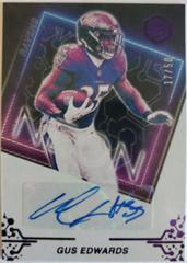 Gus Edwards [Purple] #NS-GE Football Cards 2022 Panini Elements Neon Signs Autographs Prices