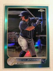 Carter Jensen [Aqua Refractor] Baseball Cards 2022 Topps Pro Debut Chrome Prices