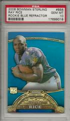 Ray Rice #BS6 Football Cards 2008 Bowman Sterling Rookie Blue Refractor Prices