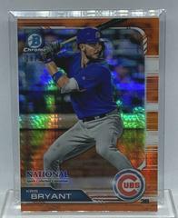 Kris Bryant [Orange Refractor] Baseball Cards 2019 Bowman Chrome National Convention Prices