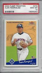 Alex Rodriguez Baseball Cards 2002 Fleer Tradition Prices