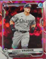 Andrew Vaughn [Red] #5 Baseball Cards 2021 Bowman Chrome Sapphire Prices