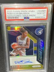 Rebekkah Brunson [Prizm Gold] #SG-RBR Basketball Cards 2020 Panini Prizm WNBA Signatures Prices