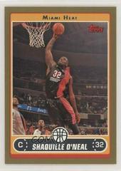 Shaquille O'Neal [Gold] #32 Basketball Cards 2006 Topps Prices