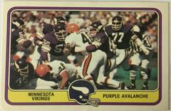 Minnesota Vikings [Purple Avalanche] #30 Football Cards 1981 Fleer Team Action Prices