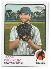 Jacob deGrom [Flip Stock] Baseball Cards 2022 Topps Heritage Prices
