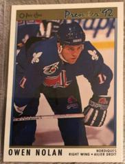 Owen Nolan Hockey Cards 1992 O-Pee-Chee Premier Prices