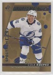 Cole Koepke [Gold] Hockey Cards 2022 SP Authentic Spectrum FX Prices