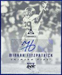 Minkah Fitzpatrick [Blue] #RI-MIF Football Cards 2018 Panini Luminance Rookie Ink Autographs Prices