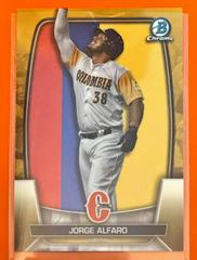 Jorge Alfaro [Gold] Baseball Cards 2023 Bowman Chrome WBC Flag Refractor Prices