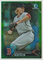 Michael Kopech [Chrome Green Shimmer Refractor] Baseball Cards 2016 Bowman Prospects Prices