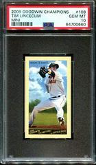 Tim Lincecum [Mini] Baseball Cards 2009 Goodwin Champions Prices