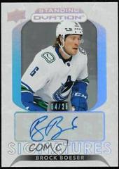 Brock Boeser Hockey Cards 2021 Upper Deck Ovation Standing Signatures Prices