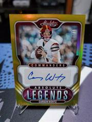 Carson Wentz [Gold] #AL-CW Football Cards 2022 Panini Absolute Legends Signatures Prices