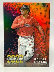 Rafael Devers [Black] #22GH-7 Baseball Cards 2023 Topps 2022 Greatest Hits Prices