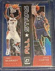 Tracy McGrady, Vince Carter [Blue] Basketball Cards 2021 Panini Donruss Optic All Stars Prices