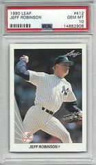 Jeff Robinson #412 Baseball Cards 1990 Leaf Prices