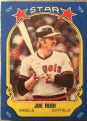 Joe Rudi Baseball Cards 1981 Fleer Star Stickers Prices