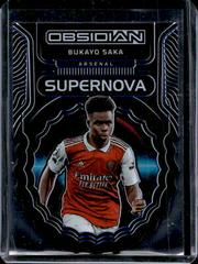 Bukayo Saka [Blue] Soccer Cards 2022 Panini Obsidian Supernova Prices