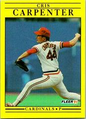 Cris Carpenter #628 Baseball Cards 1991 Fleer Prices
