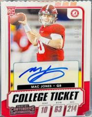 Mac Jones [Autograph Bowl Championship Ticket] Football Cards 2021 Panini Contenders Draft Picks Prices