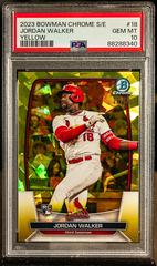 Jordan Walker [Yellow] #18 Baseball Cards 2023 Bowman Chrome Sapphire Prices