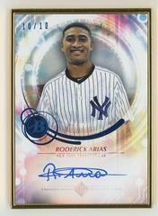 Roderick Arias [Blue] #TCA-RA Baseball Cards 2022 Bowman Transcendent Autographs Prices