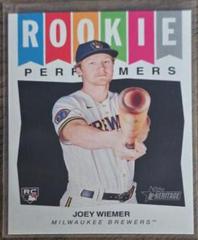 Joey Wiemer Baseball Cards 2023 Topps Heritage Rookie Performers Prices