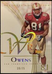 Terrell Owens [Gold] Football Cards 2003 Ultimate Collection Prices