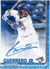 Vladimir Guerrero Jr. [Blue Refractor] #RA-VGJ Baseball Cards 2019 Topps Chrome Rookie Autographs Prices