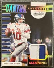Eli Manning [Gold] #CA-4 Football Cards 2023 Panini Absolute Canton Prices