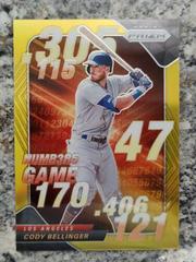 Cody Bellinger [Gold] #NG-3 Baseball Cards 2020 Panini Prizm Numbers Game Prices