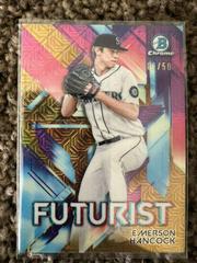 Emerson Hancock [Gold Refractor Mega Box Mojo] #FUT-EH Baseball Cards 2021 Bowman Chrome Futurist Prices