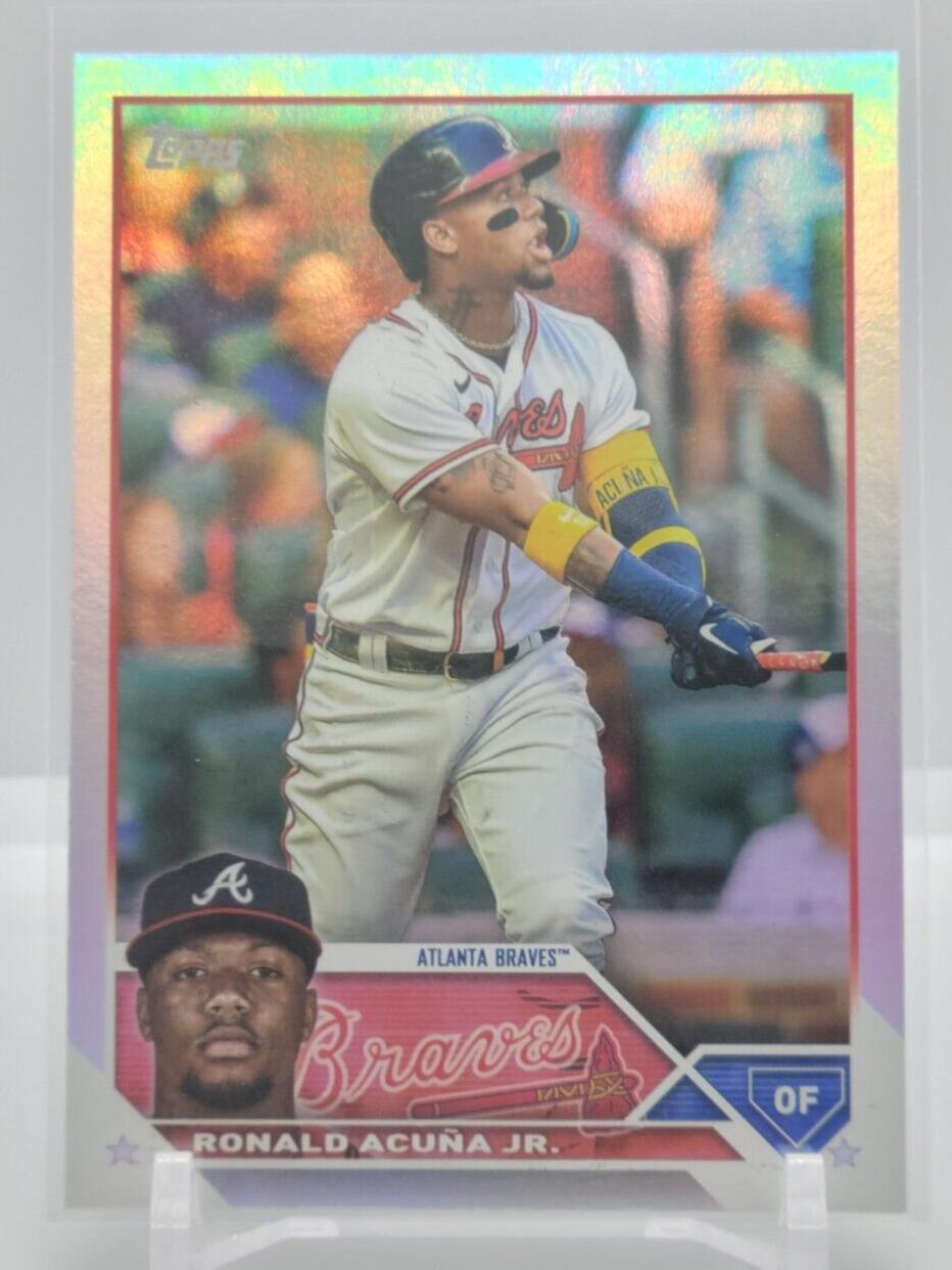 Ronald Acuna Jr. [Rainbow Foil] #150 Prices | 2023 Topps | Baseball Cards