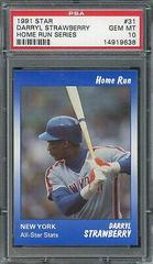 Darryl Strawberry #31 Baseball Cards 1991 Star Home Run Series Prices