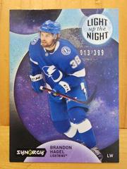 Brandon Hagel [Blue] #LN-BH Hockey Cards 2022 Upper Deck Synergy Light Up The Night Prices