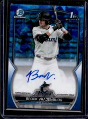 Brock Vradenburg #CDA-BV Baseball Cards 2023 Bowman Draft Chrome Sapphire Prospect Autograph Prices