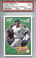 Derek Jeter [Emerald] Baseball Cards 2008 Upper Deck Baseball Heroes Prices