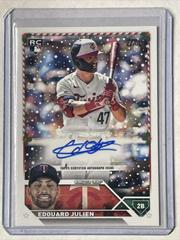 Edouard Julien #HAC-EJ Baseball Cards 2023 Topps Holiday Autographs Prices