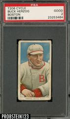 Buck Herzog [Boston] Baseball Cards 1909 T206 Cycle 460 Prices