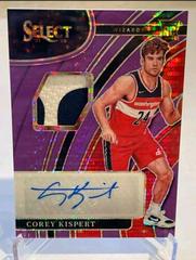 Corey Kispert [Purple Pulsar] #RJ-CKS Basketball Cards 2021 Panini Select Rookie Jersey Autographs Prices