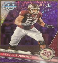 Layden Robinson [Purple Mini Diamond] Football Cards 2023 Bowman Chrome University Prices