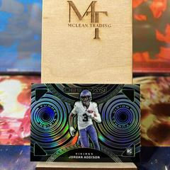 Jordan Addison [Green Electric Etch] Football Cards 2023 Panini Obsidian Tunnel Vision Prices