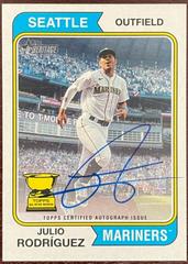Julio Rodriguez Baseball Cards 2023 Topps Heritage Real One Autographs High Number Prices