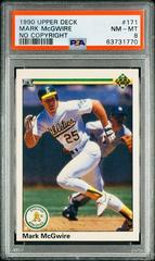 Mark McGwire [No Copyright] Baseball Cards 1990 Upper Deck Prices
