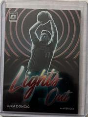 Luka Doncic [Red] #10 Basketball Cards 2022 Panini Donruss Optic Lights Out Prices